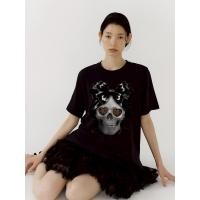 ราคา iCONiC BELLADONNA ฺBLACK T SHIRT 20505 เสื้อยืด สกรีนลาย เจาะหัวใจ ประดับลูกไม้ ลายหัวกระโหลก helloween เสื้อแฟชั่น เสื้อแฟชั่นผญ เสื้อออกงาน (25226658549)