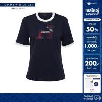 ราคา Tommy Hilfiger เสื้อยืด ผู้หญิง รุ่น XW0XW07035 DW5 สีน้ำเงิน (26178564657)