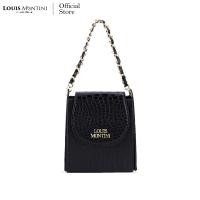 ราคา Louis Montini The Hancroc กระเป๋าถือ ผู้หญิง หนังวัวอัดลายจระเข้ หนังวัวแท้ กระเป๋าสะพายข้าง WHB08 (5581836173)