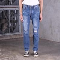 ราคา กางเกงยีนส์ผ้าดิบฟอกเฟดริมแดงผู้ชาย Jack Russel Meiterwerk J RIM6 Slim Fit Classic Blue Red Selvedge Unsanforized (22851758423)