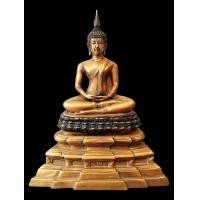 ราคา พระบูชา พระพุทธสิหิงค์ ฐานบัวดำ วัดบวรนิเวศวรวิหาร หน้าตัก5นิ้ว เนื้อทองเหลือง ปี2500 (22631840011)