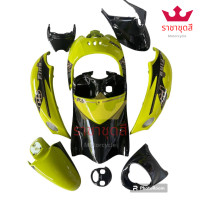 ราคา ชุดสี เฟรม ฟีโน่ เก่า FINO เก่า ฟีโน่คาบู Yamaha fino คาบู ปี 2007 2012 เกย์เดียว 10ชิ้น เกย์แยก 9 ชิ้น สีเหลืองมะนาวไส้ดำPS ตามรูป พร้อมส่ง (21830292060)