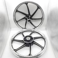 ราคา เวฟ125R ล้อแม็ก WAVE125R WAVE100S 2005 6 ก้าน 1 40 1 40x17 หน้าดิสหลังดั้ม สีดำปัดก้าน 6 ก้าน QTT100 (19435761370)