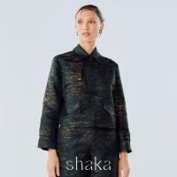 ราคา Shaka AW24 Jacquard Shirt Blouse เสื้อแจ็คเก็ตตัวสั้น แขนยาว JK 8240710 (22661488707)