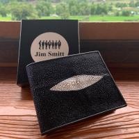 ราคา Jim smitt กระเป๋าสตางค์ หนังปลากระเบนแท้ 100 กระเป๋าตัง กระเป๋าเงิน ทรงสั้น (3736342610)