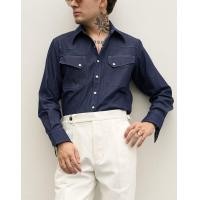 ราคา The Rimm Western Denim Shirts in Indigo เสื้อเชิ้ต เสื้อเชิ้ตยีนส์ เสื้อยีนส์ผู้ชาย เสื้อเวสเทิร์น (24900873371)