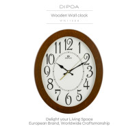 ราคา DIPOA Wooden Wall Clock นาฬิกาแขวน WN110DB นาฬิกาแขวนผนังจากไม้ สไตล์ยุโรป ดีไซน์เรียบหรู (1170774330)