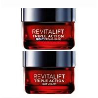ราคา LOreal Revitalift Laser Triple ANTI AGING SET Day Cream 50ml Night Cream 50ml ลอรีอัล รีไวทัลลิฟท์ ทริปเปิล เลเซอร์ แอนตี้ เอจจิ้ง เซ็ท เดย์ ไนท์ครีม (412664696)