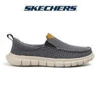 ราคา Skechers สเก็ตเชอร์ส รองเท้า ผู้ชาย Men SKECHERS Usa Street Wear Zeller Shoes 208298 BEIG NEW Mens walking shoes Air Cooled Memory Foam Classic Fit Goga Mat Arch (23687204423)