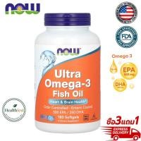 ราคา Now Foods Fish Oil Ultra Omega 3 โอเมก้า 3 Ultra Omega 3 Fish Oil Softgels 180 Capsules (126729184077)