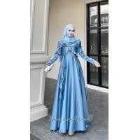 ราคา ชุดอิสลามสวยๆใส่ออกงาน ชุดเดรสมุสลิม รุ่นกุหลาบทรงบาน ชุดใส่รายอ ชุดใส่นิกะห์ ชุดเจ้าสาวอิสลาม (24912732353)