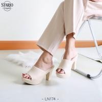 ราคา Stario LN174 สูง 3 นิ้ว หน้าสวม แนะนำเพิ่มไซส์ 1 รองเท้าสุขภาพดีไซน์แฟชั่น หรู ดูแพง ไม่แก่ ใส่ทำงานหรือออกงานก็สวย (25260699506)