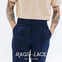 ราคา Rags and Lace กางเกง Gurkha ขายาว ผ้า cotton สี Navy (19139451067)