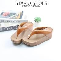 ราคา Stario พร้อมส่ง ส่งไว รุ่น CT808 สูง 2 5 นิ้ว รองเท้าผู้หญิงแฟชั่น รองเท้าฟิตฟอปเพื่อสุขภาพ ซับในนิ่มใส่สบายเท้า (24883382968)