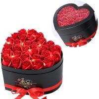 ราคา HyeFlora 30pcs Artificial Red Roses in a Heart Shape Fake Roses Artificial Flowers Forever Roses Gifts for Her Wife Girlfriends for Mom Women Grandma Birthday (25355484806)