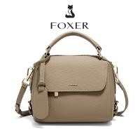 ราคา FOXER sling bag for womens top handle bags for women shoulder bag elegant leather bag (24846175792)