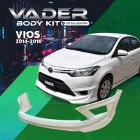 ราคา ชุดแต่งรถยนต์สเกิร์ตหน้า หลัง ข้าง รอบคัน Toyota Vios 2013 2016 ทรง VIPER งานดิบ ABS เข้ารูปติดตั้งง่ายแบบท่อเดียว (17777860979)