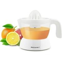 ราคา Elite Gourmet ETS623 BPA Free Electric Citrus Juicer Compact Large Volume Pulp Control Oranges Lemons Limes Grapefruits with Easy Pour Spout 24oz Black Stainless Steel (25672966651)