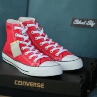ราคา Converse All Star Classic ox Red Hi รุ่นฮิต สีแดง หุ้มข้อ รองเท้าผ้าใบ คอนเวิร์ส ได้ทั้งชายหญิง (4559620516)