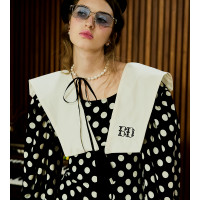 ราคา BLACKDOG BKK big collar oversized เสื้อแขนพองลายจุดพร้อมปกคอ HD014 (25757985280)