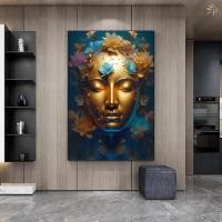 ราคา พระพุทธรูปสีพระพุทธรูปโปสเตอร์บ้านห้องนั่งเล่นวัดพระธรรมกายตกแต่งผนังของขวัญภาพจิตรกรรมฝาผนังพิมพ์ผ้าใบภาพจิตรกรรมฝาผนัง (21481958238)