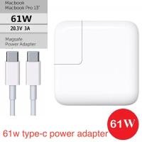 ราคา 61W USB C Power Adapter for MacBook 13 inch Laptop Charger Replacement Power Adapter Charger with 6 56Ft USB C to USB C Charge Cable (389662492)