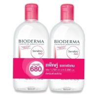 ราคา ของแท้ ฉลากไทย Bioderma sensibio 500 ml ไบโอเดอมา สีชมพู 1 ขวด ฝาเท ทำความสะอาดหน้า (25317979800)