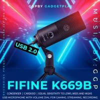 ราคา ไมค์เสียงดี ไมค์ราคาถูก Fifine K669B USB Microphone Metal Condenser Recording Microphone for Lapt00000op or Windows ประกันศูนย์ไทย (17437703955)