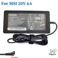 ราคา Chicony 20V 6A 120W AC Power Adapter For MSI Cyborg 15 A12VF 021SG A12VE 024NEU GF63 Thin 10sc Laptop Charger (24925437121)