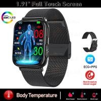 ราคา 2025 Blood Glucose Smart Watch Men ECG PPG Meter IP68 waterproof Smartwatch Women Blood Glucose Meter (20114410981)