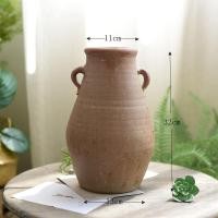 ราคา ถ้วยจิตรกรรมลายดอกไม้สไตล์ย้อนยุค ถ้วยจิตรกรรมดินเผาสีแดงทำมือ ถ้วยจิตรกรรมดินเผาเซรามิก ตกแต่งห้องนั่งเล่นบ้านพักที่อยู่อาศัย ถ้วยจิตรกรรมดอกไม้แห้ง (25492263829)