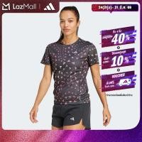 ราคา adidas วิ่ง เสื้อยืดพิมพ์ลาย AEROREADY ผู้หญิง สีดำ IY7511 (24611397411)