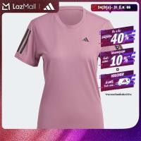 ราคา adidas วิ่ง เสื้อยืด Own the Run ผู้หญิง สีชมพู IL4127 (22441824456)