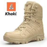 ราคา พร้อมส่ง Fashion boots รองเท้าทหาร รองเท้าคอมแบท รองเท้า รด รองเท้าจังเกิ้ล แบบมีซิป ใจ size39 46 (18690905855)