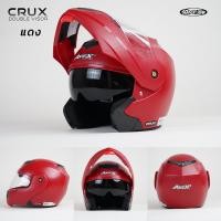 ราคา หมวกกันน็อคเปิดคาง รุ่น AVEX Crux DB มีแว่นกันแดดในตัว นวมถอดได้ ไซส์ S 2XL ของแท้ส่งตรงจากโรงงาน (17442627615)