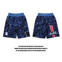 ราคา BAPE X PSG ผู้ชายกางเกงกางเกงขาสั้นผู้หญิง Camouflage Blue กางเกงขาสั้นเสื้อผ้า M 3XL (21293886569)