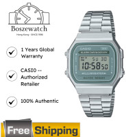 ราคา นาฬิกาดิจิตอล Casio รุ่น A168WA สำหรับผู้ชายและผู้หญิง สไตล์วินเทจ WR A168WA Collection A168WA 1 A168WA 1W A168WG 9W (126499161348)