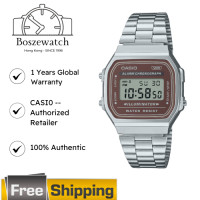 ราคา นาฬิกาดิจิตอล Casio รุ่น A168WA สำหรับผู้ชายและผู้หญิง สไตล์วินเทจ WR A168WA Collection A168WA 1 A168WA 1W A168WG 9W (126499161349)