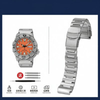 ราคา สายนาฬิกา Seiko 5 Stainless Steel Red Tooth Monster Ghost SRPH75K1 SKX781 สายหนังสัมผัสหรูหรา สายนาฬิกาแบบยูนิเซ็กซ์ (22472346955)