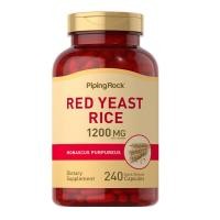 ราคา PipingRock Red Yeast Rice 1200 mg 240 Quick Release Capsules ข้าวยีสต์แดง (21434955134)
