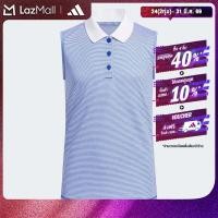 ราคา adidas กอล์ฟ เสื้อโปโลแขนกุด Ottoman Striped เด็ก สีน้ำเงิน IT2644 (22474099366)