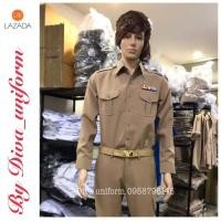 ราคา ชุดข้าราชการ ชุดกากี ชุดกากีชาย สีกากีเบอร์16 เสื้อ กางเกง แขนสั้นแขนยาว กางเกงไม่มีจีบ (9222503811)