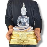 ราคา พระแก้วใส พิมพ์สุโขทัยฐานปิดทอง หน้าตัก5นิ้ว สีแก้วใส ศูนย์ศิษย์หลวงพ่อปาน วัดท่าซุง จ อุทัยธานี (19908665412)