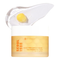 ราคา ผลิตในเกาหลีใต้ K SECRET SEOUL 1988 Niacinamide Capsule Cream Hydrating Face Moisturizer with 5 Niacinamide and Yuja Vitamin C Capsule Cream for Dark Spots Uneven Skin Tone Korean Skincare 50ml 1 69 (