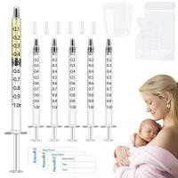 ราคา Colostrum Collector Kit Include 50pcs 1ml Sealed Breast Milk Collector No Needle Colostrum Syringes 5 Breastmilk Storage Bags and 1 piece 30 ml measuring cup with 50 Stickers (24367627077)