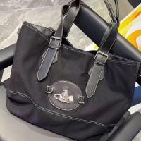 ราคา Vivienne Westwood Saturn Canvas Big Bag Handbag 2025 New Armpit Bag Womens Denim Shopping Big Bag Casual Womens Bag Genuine Authentic NEW (26025007630)