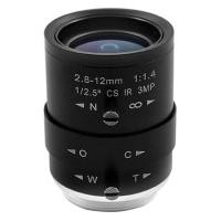 ราคา 3MP HD CCTV Camera Lens 2 8 12mm Varifocal Manual Zoom Focus Mount for Industrial Security Cameras (22241854125)