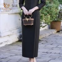 ราคา ชุดร้านญาณิศชา ผ้าไทย เสื้อผ้าไหม ชุดผ้าไหม จิตรลดา ชุดดำ ไปวัด ทำบุญ (25448309116)