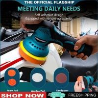 ราคา NEW Car Buffer Waxer Kit with 8 Variable Speed 2500 5000 RPM Polishing Wax Machine for Car Detailing Polishing Waxing (26032033241)