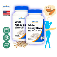 ราคา นูทรีคอสท์ สารสกัดถั่วขาว 6500 mg x 120 เม็ด ถั่วขาวสกัด Nutricost White Kidney Beans Extract DSCT กินร่วมกับ แอปเปิ้ลไซเดอร์ โครเมียม ซีแอลเอ การ์ซีเนีย ส้มแขก กรีนที ชาเขียว อาร์จีนีน แอล คาร์นิทีน 